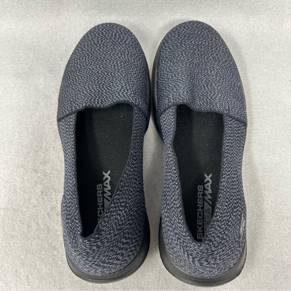 Skechers Womens Size 6 Style 15412 GOWALK LITE SMITTEN Black Gray Slip On Shoes - Picture 7 of 9